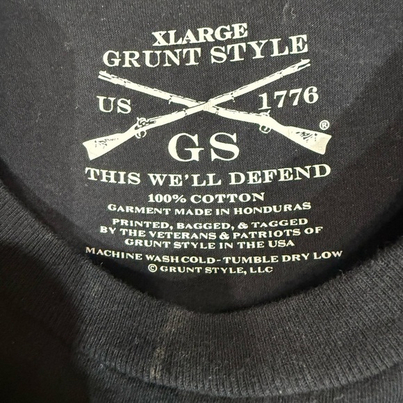 Grunt Style 2A Size Matters Black T-Shirt Pro Gun Graphics 100% Cotton XL - Picture 9 of 9